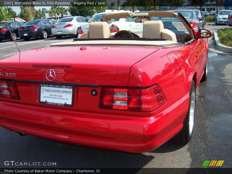 Magma Red / Java 2001 Mercedes-Benz SL 500 Roadster