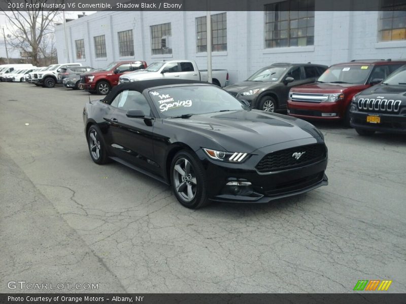 Shadow Black / Ebony 2016 Ford Mustang V6 Convertible