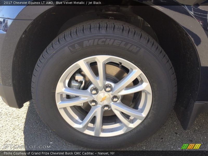 Blue Velvet Metallic / Jet Black 2017 Chevrolet Equinox LT AWD
