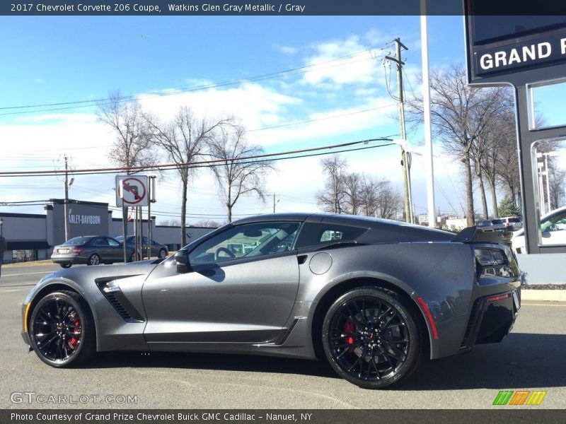 Watkins Glen Gray Metallic / Gray 2017 Chevrolet Corvette Z06 Coupe