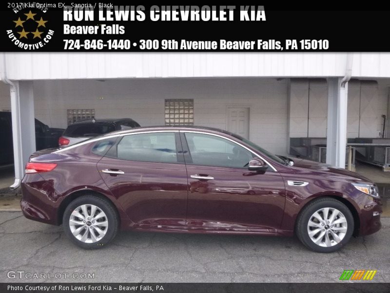 Sangria / Black 2017 Kia Optima EX