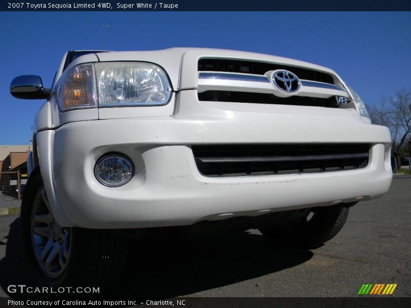Super White / Taupe 2007 Toyota Sequoia Limited 4WD