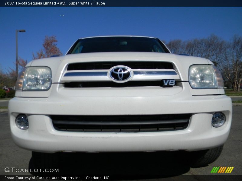 Super White / Taupe 2007 Toyota Sequoia Limited 4WD