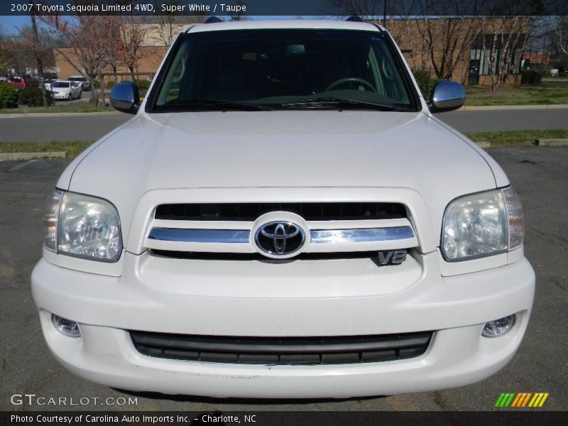 Super White / Taupe 2007 Toyota Sequoia Limited 4WD