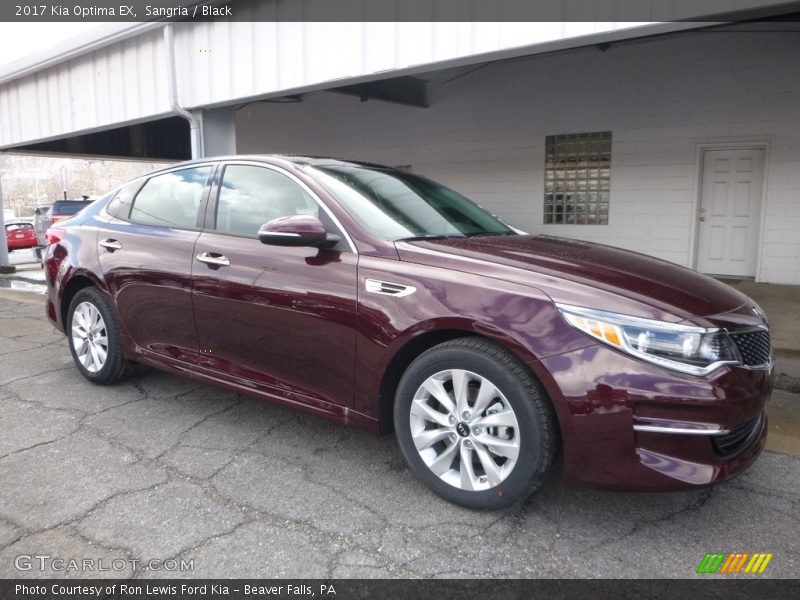 Sangria / Black 2017 Kia Optima EX