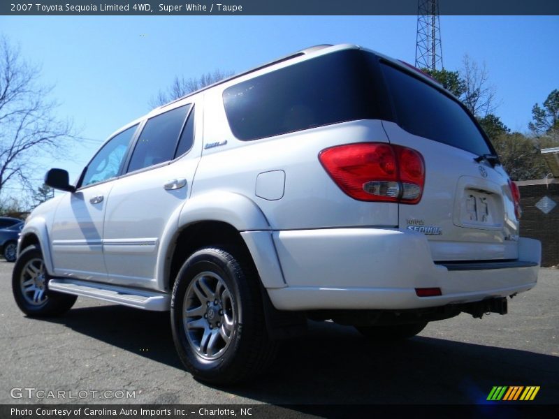 Super White / Taupe 2007 Toyota Sequoia Limited 4WD