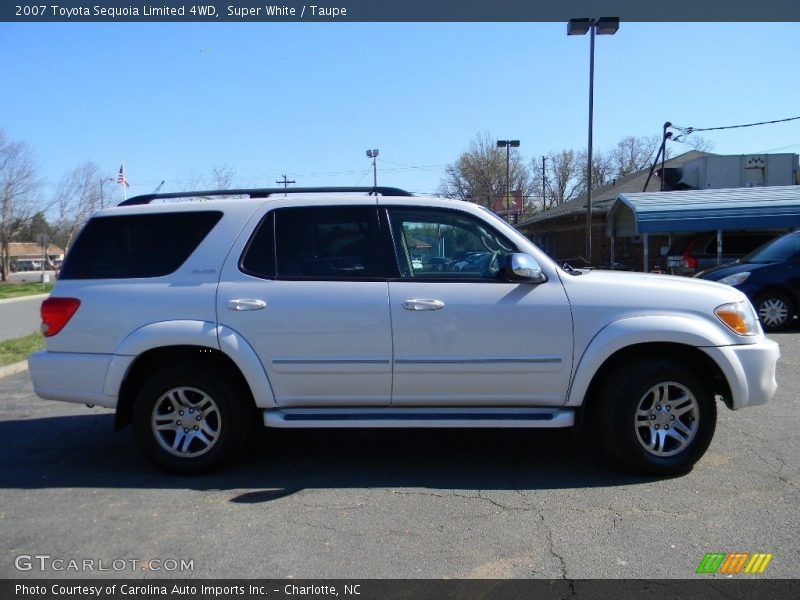 Super White / Taupe 2007 Toyota Sequoia Limited 4WD
