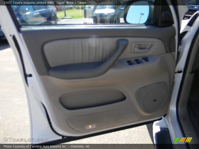 Super White / Taupe 2007 Toyota Sequoia Limited 4WD