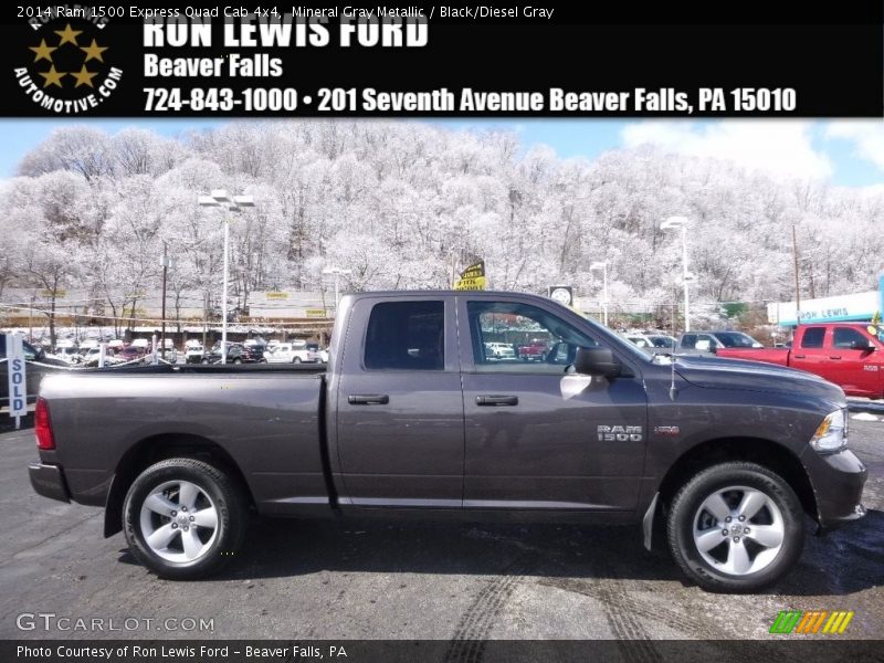 Mineral Gray Metallic / Black/Diesel Gray 2014 Ram 1500 Express Quad Cab 4x4