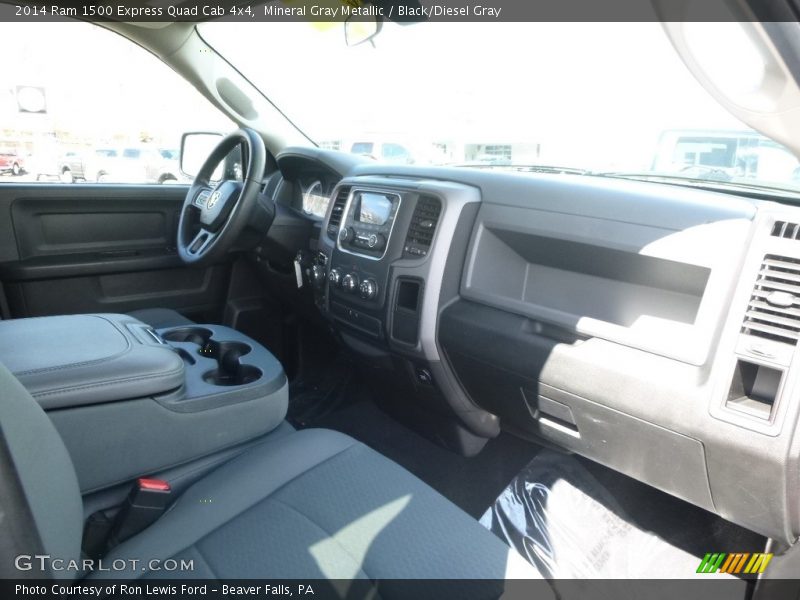 Mineral Gray Metallic / Black/Diesel Gray 2014 Ram 1500 Express Quad Cab 4x4