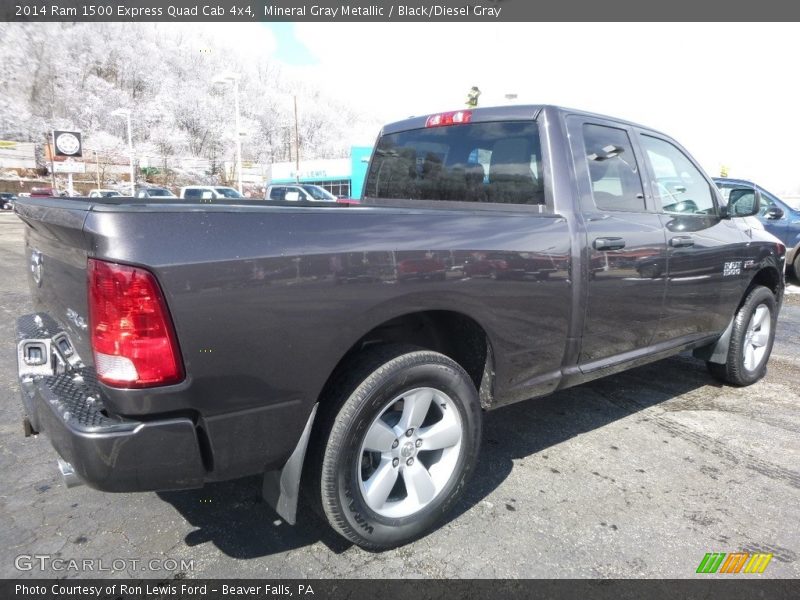 Mineral Gray Metallic / Black/Diesel Gray 2014 Ram 1500 Express Quad Cab 4x4