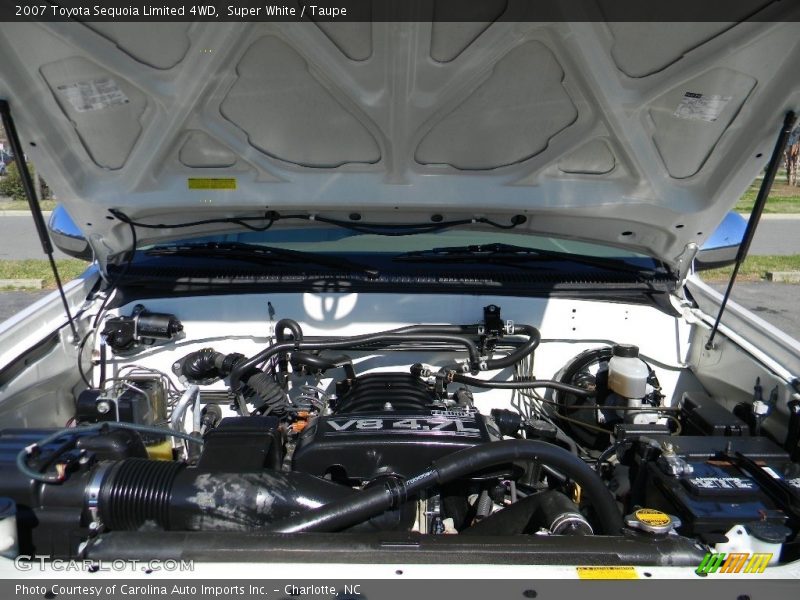 Super White / Taupe 2007 Toyota Sequoia Limited 4WD