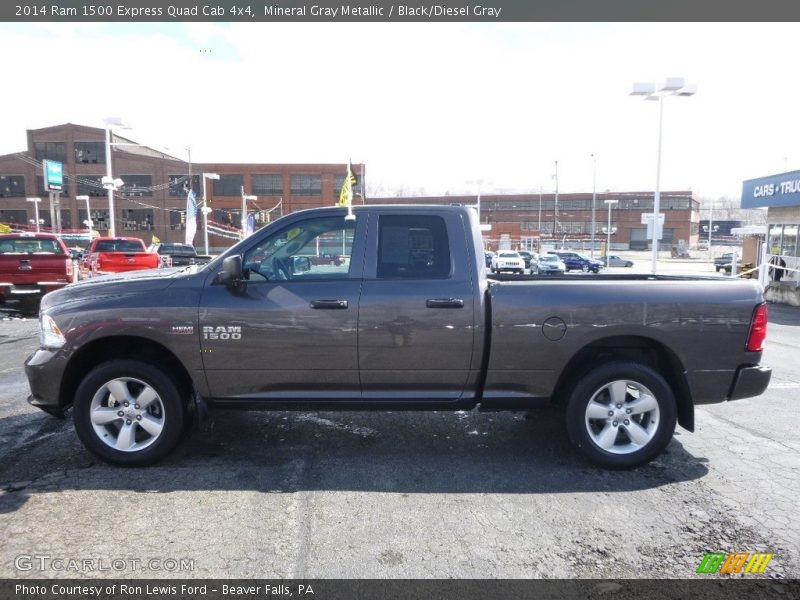Mineral Gray Metallic / Black/Diesel Gray 2014 Ram 1500 Express Quad Cab 4x4