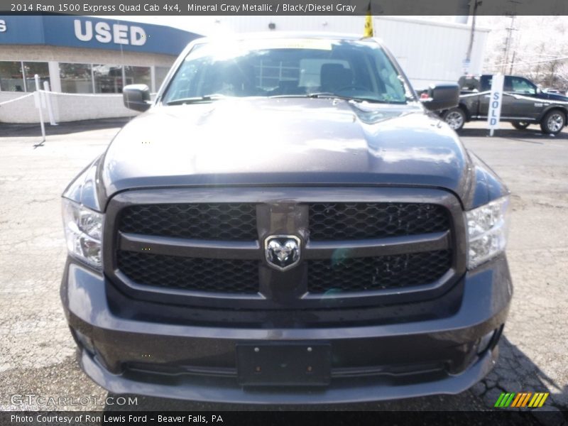 Mineral Gray Metallic / Black/Diesel Gray 2014 Ram 1500 Express Quad Cab 4x4