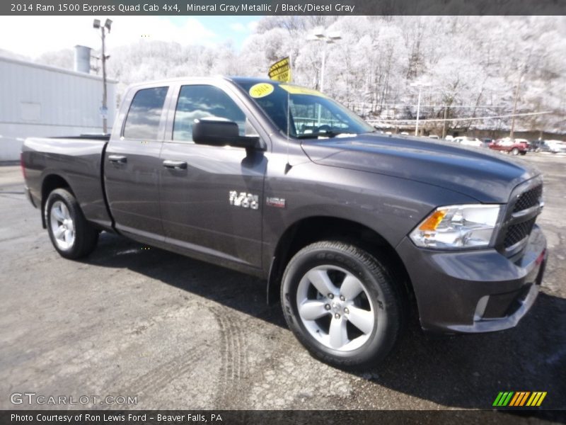 Mineral Gray Metallic / Black/Diesel Gray 2014 Ram 1500 Express Quad Cab 4x4