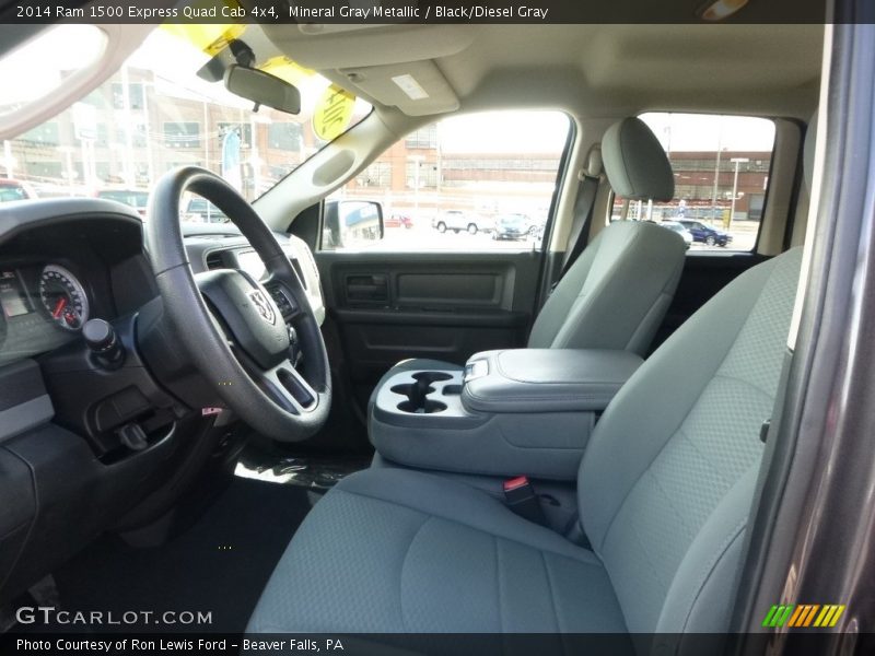 Mineral Gray Metallic / Black/Diesel Gray 2014 Ram 1500 Express Quad Cab 4x4