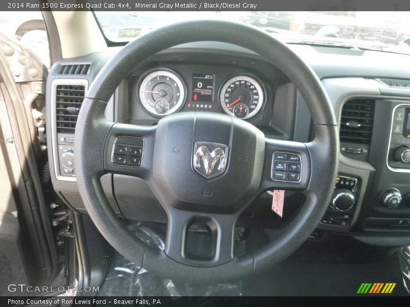 Mineral Gray Metallic / Black/Diesel Gray 2014 Ram 1500 Express Quad Cab 4x4