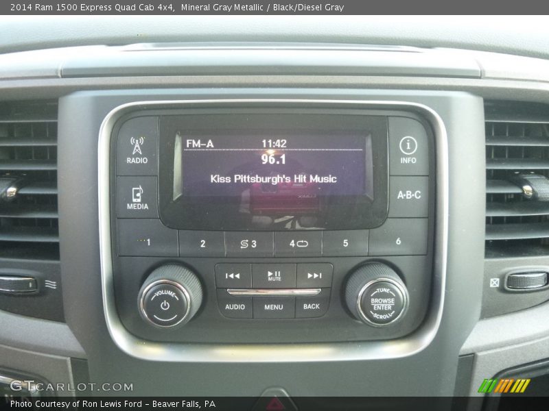 Mineral Gray Metallic / Black/Diesel Gray 2014 Ram 1500 Express Quad Cab 4x4