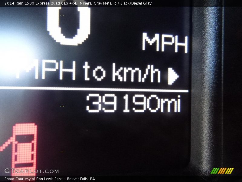 Mineral Gray Metallic / Black/Diesel Gray 2014 Ram 1500 Express Quad Cab 4x4