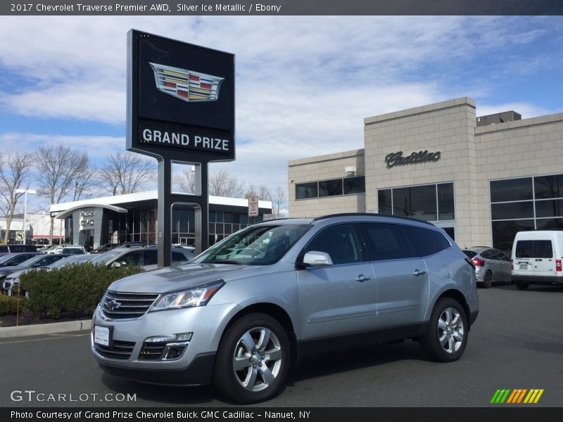 Silver Ice Metallic / Ebony 2017 Chevrolet Traverse Premier AWD