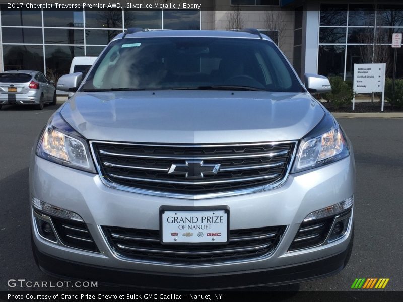 Silver Ice Metallic / Ebony 2017 Chevrolet Traverse Premier AWD