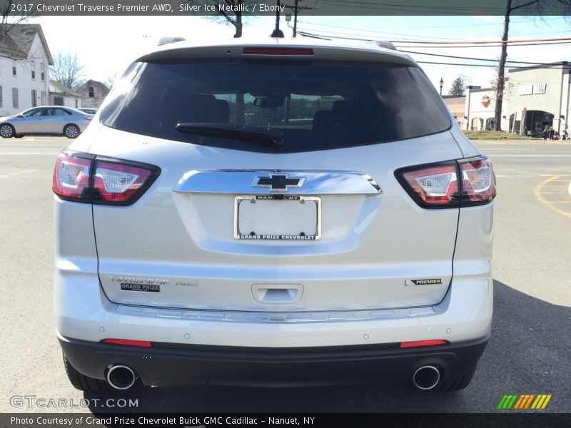 Silver Ice Metallic / Ebony 2017 Chevrolet Traverse Premier AWD