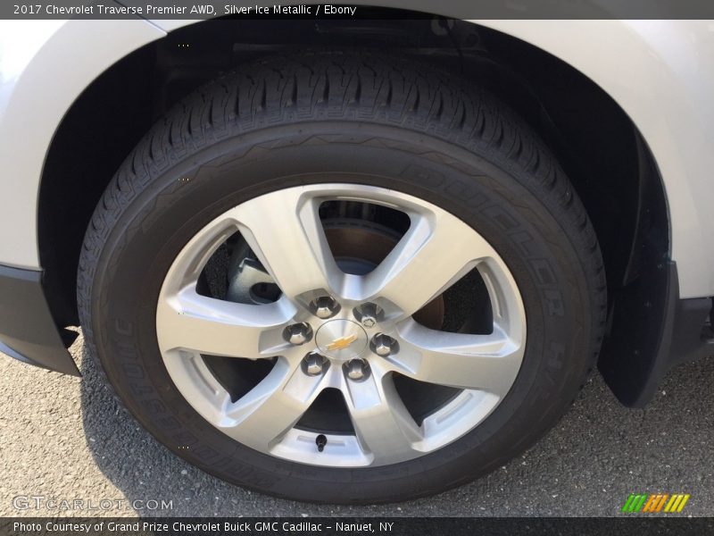 Silver Ice Metallic / Ebony 2017 Chevrolet Traverse Premier AWD