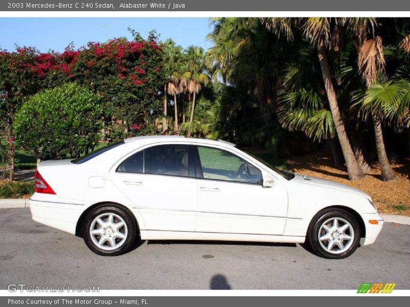 Alabaster White / Java 2003 Mercedes-Benz C 240 Sedan