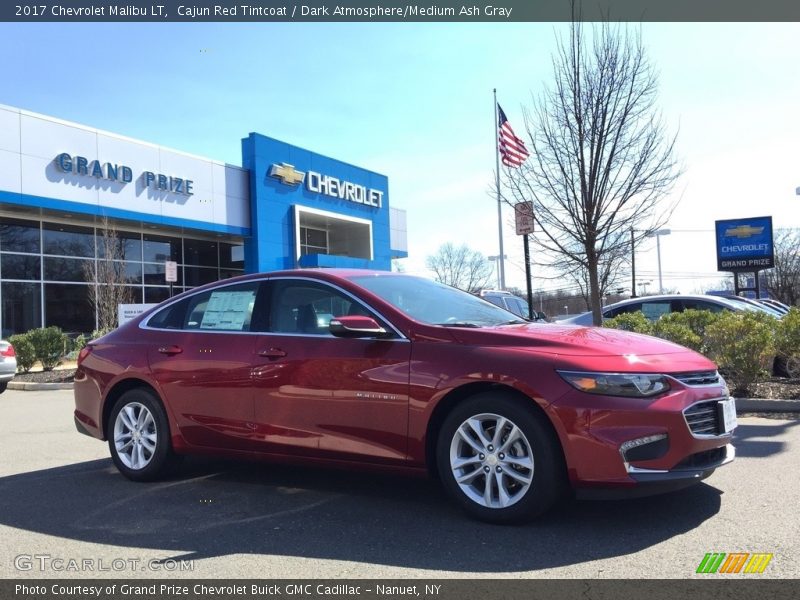 Cajun Red Tintcoat / Dark Atmosphere/Medium Ash Gray 2017 Chevrolet Malibu LT