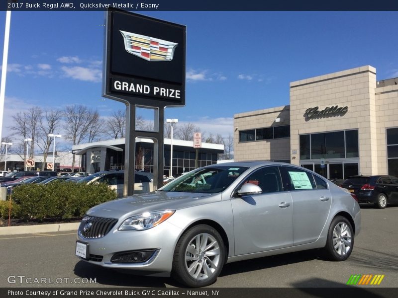 Quicksilver Metallic / Ebony 2017 Buick Regal AWD