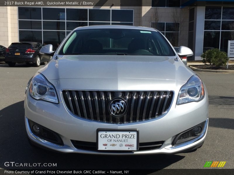 Quicksilver Metallic / Ebony 2017 Buick Regal AWD