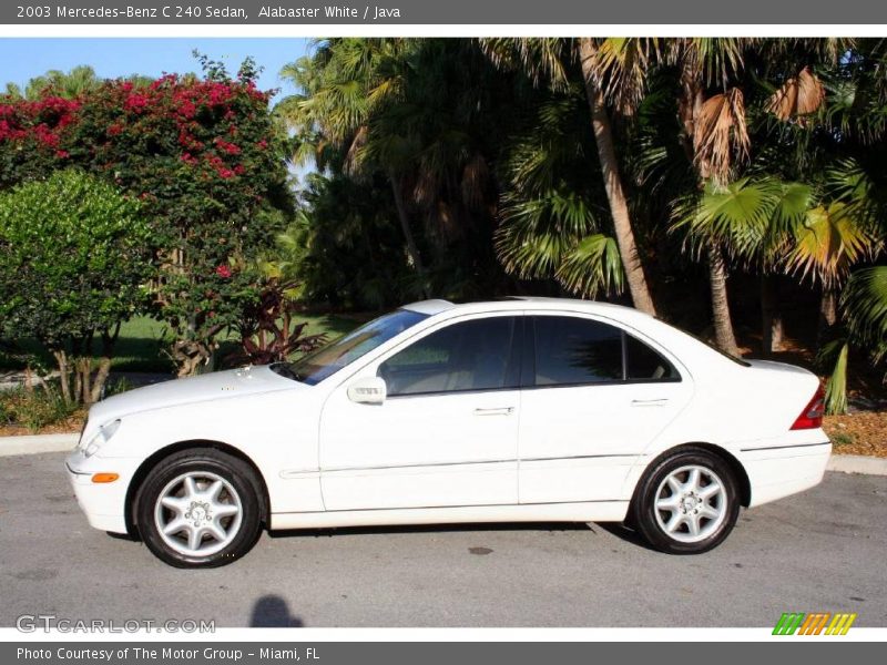 Alabaster White / Java 2003 Mercedes-Benz C 240 Sedan