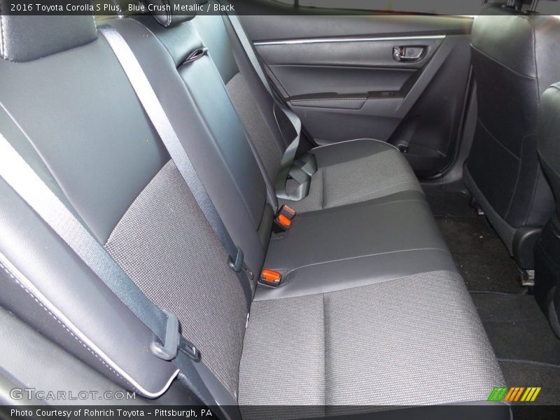 Blue Crush Metallic / Black 2016 Toyota Corolla S Plus