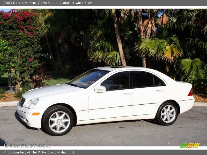 Alabaster White / Java 2003 Mercedes-Benz C 240 Sedan