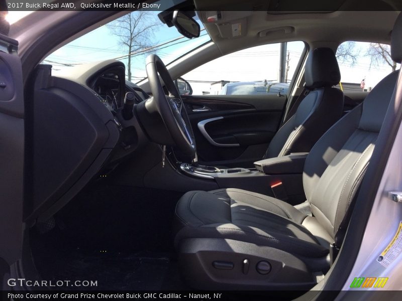 Quicksilver Metallic / Ebony 2017 Buick Regal AWD