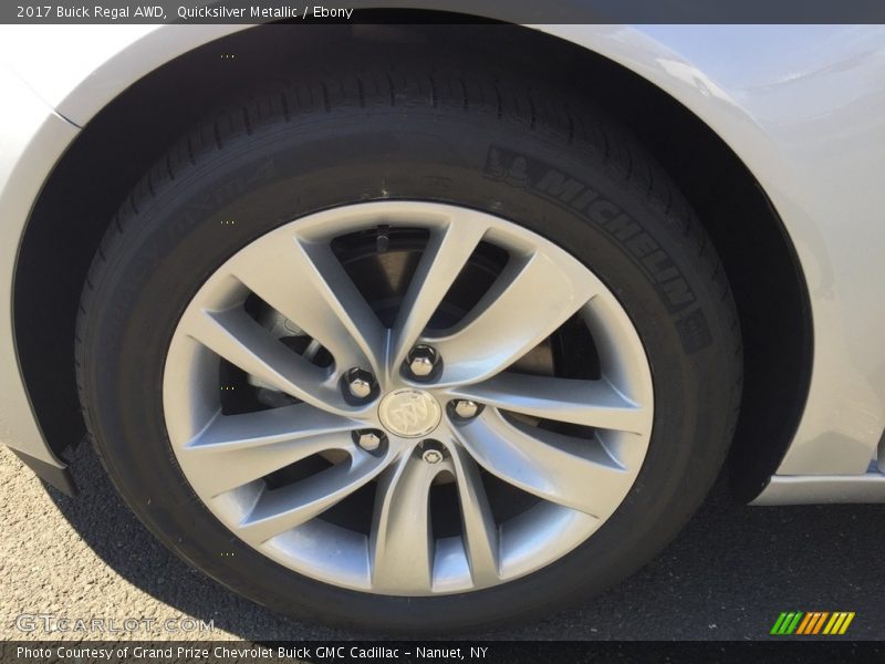 Quicksilver Metallic / Ebony 2017 Buick Regal AWD
