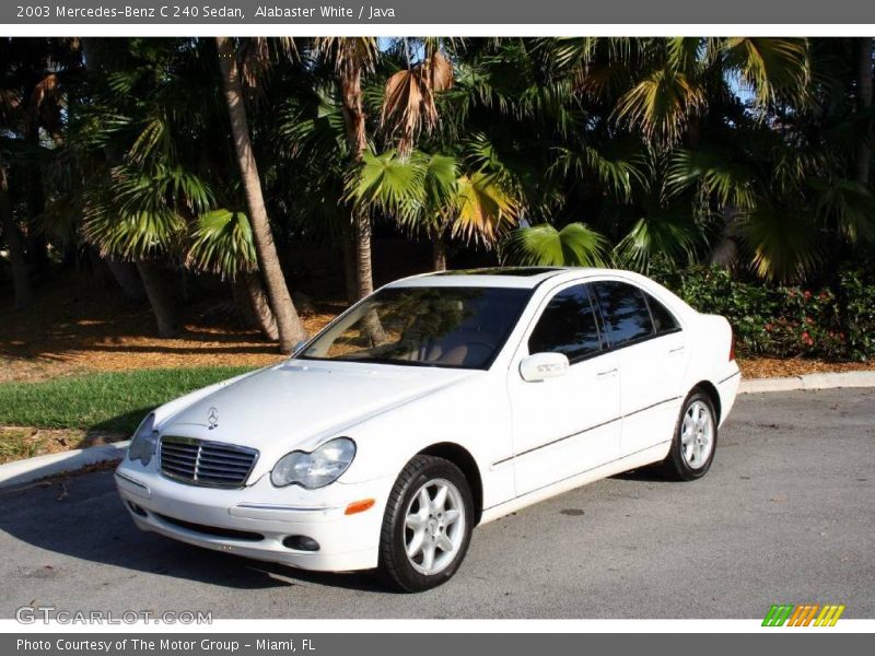 Alabaster White / Java 2003 Mercedes-Benz C 240 Sedan