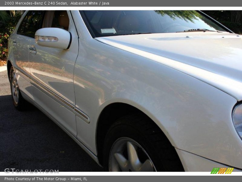 Alabaster White / Java 2003 Mercedes-Benz C 240 Sedan