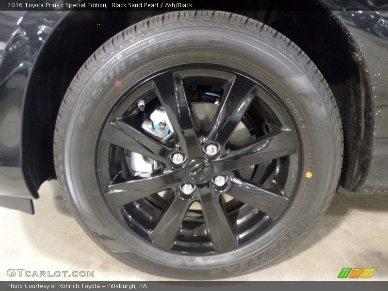 Black Sand Pearl / Ash/Black 2016 Toyota Prius c Special Edition