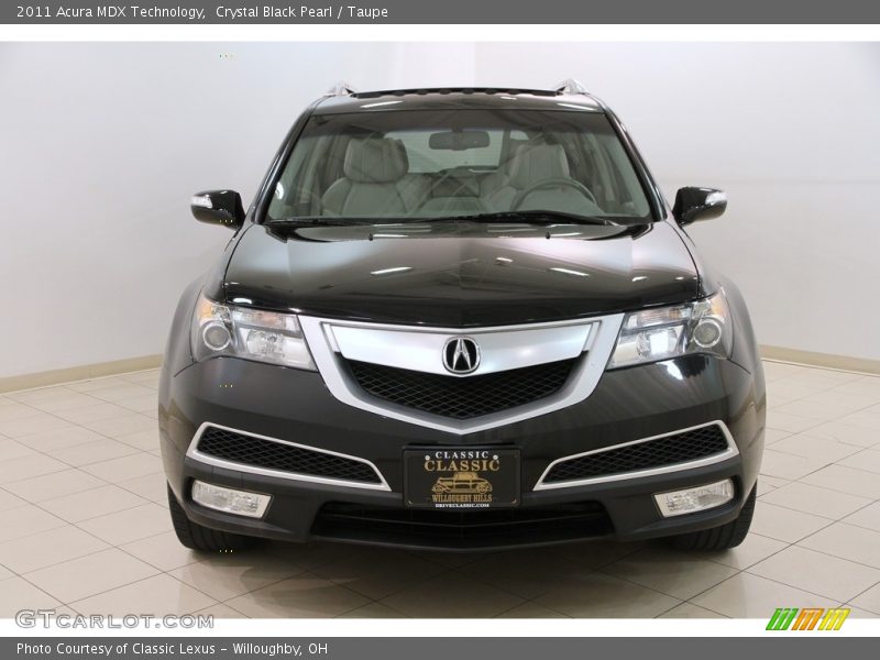 Crystal Black Pearl / Taupe 2011 Acura MDX Technology