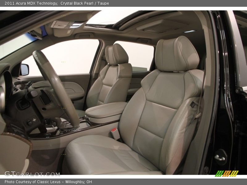 Crystal Black Pearl / Taupe 2011 Acura MDX Technology