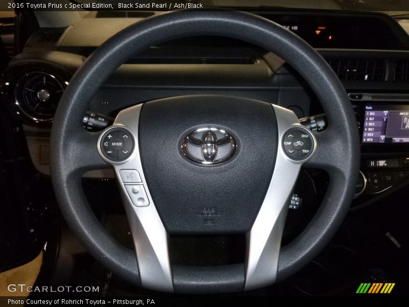 Black Sand Pearl / Ash/Black 2016 Toyota Prius c Special Edition