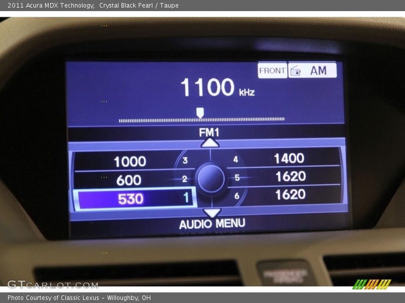 Crystal Black Pearl / Taupe 2011 Acura MDX Technology