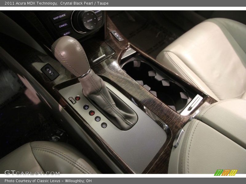 Crystal Black Pearl / Taupe 2011 Acura MDX Technology