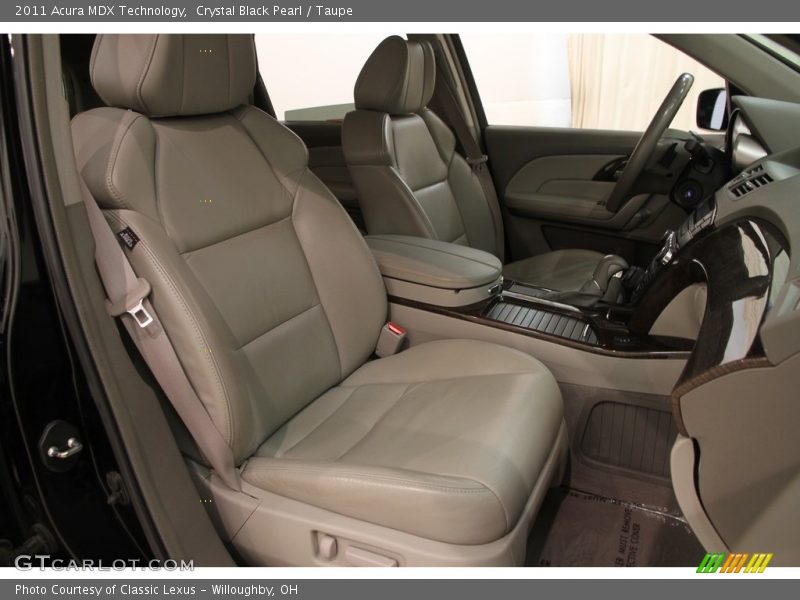 Crystal Black Pearl / Taupe 2011 Acura MDX Technology