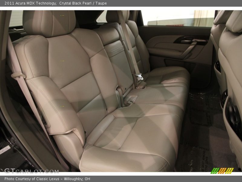 Crystal Black Pearl / Taupe 2011 Acura MDX Technology