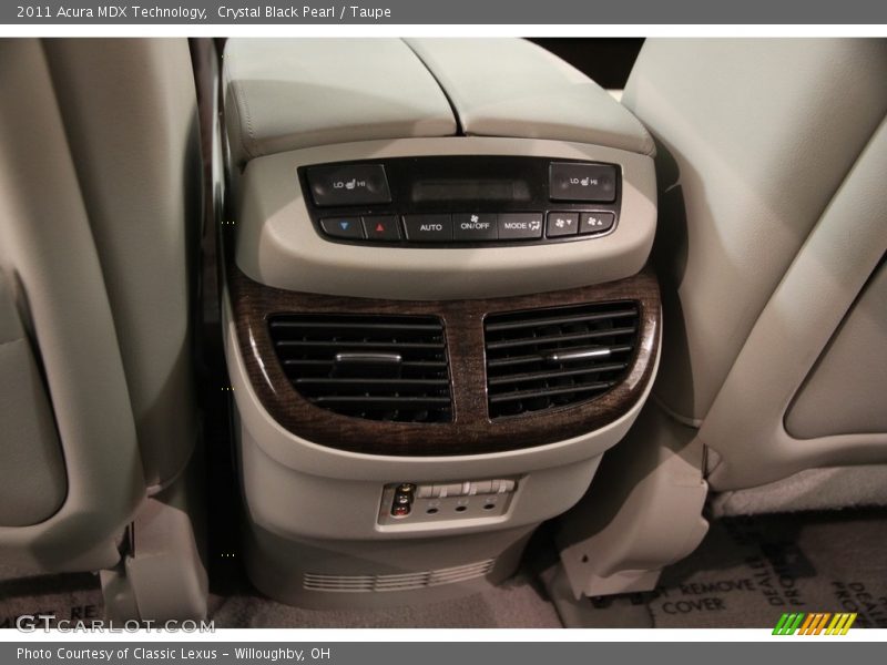 Crystal Black Pearl / Taupe 2011 Acura MDX Technology