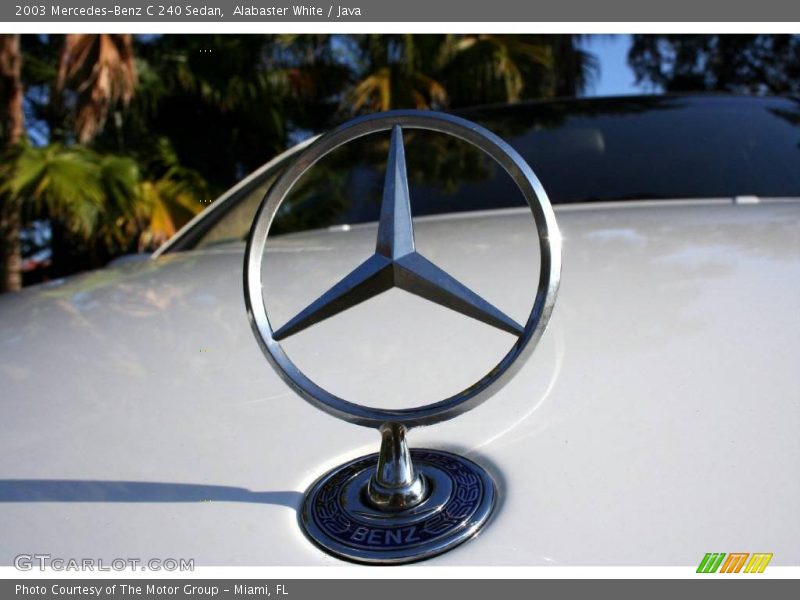 Alabaster White / Java 2003 Mercedes-Benz C 240 Sedan