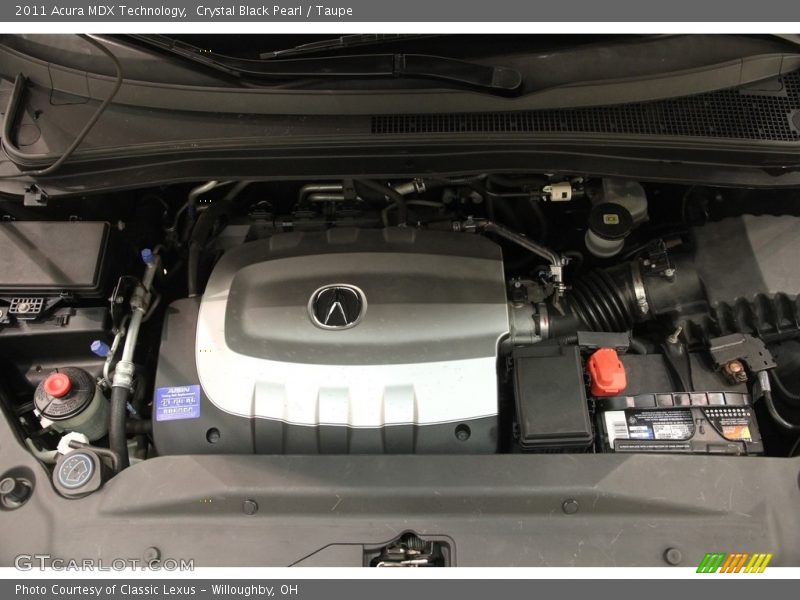 Crystal Black Pearl / Taupe 2011 Acura MDX Technology