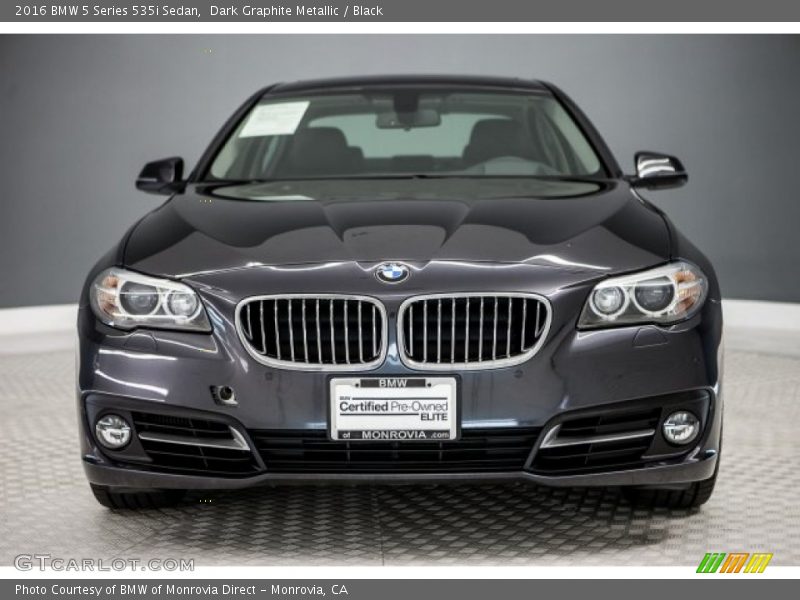 Dark Graphite Metallic / Black 2016 BMW 5 Series 535i Sedan